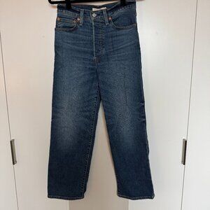 Levi's Ribcage Ankle Straight Jeans - Size 27